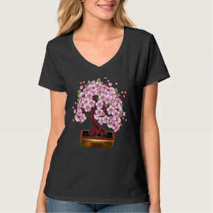 Bonsai Pink Japanse Cherry Funny Japanse Bonsai T-shirt