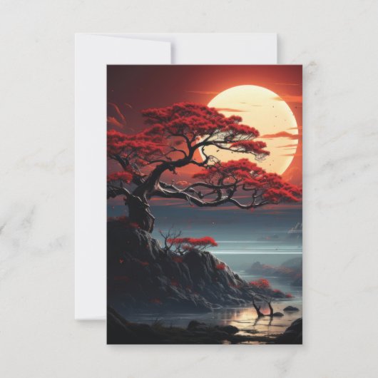 Bonsai Tree Bedankkaart (Voorkant)