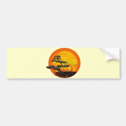 Bonsai Tree Bumpersticker (Voorkant)