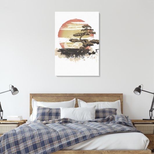 Bonsai Tree Canvas Afdruk (Insitu (Slaapkamer))