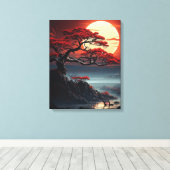 Bonsai Tree Canvas Afdruk (Insitu (Houten vloer))