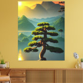 Bonsai Tree Canvas afdrukken (Insitu (Woonkamer))