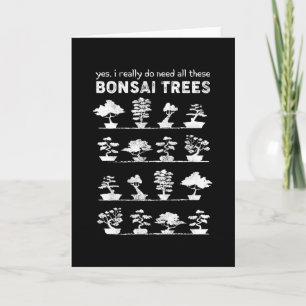 Bonsai Tree Care Penjing Gardening Gift Kaart