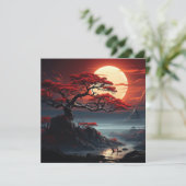 Bonsai Tree Feestdagenkaart (Staand voorkant)