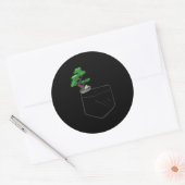 bonsai tree gift ronde sticker (Envelop)