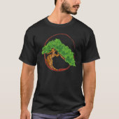 Bonsai.Tree In Japanese Zen Buddhist T-shirt (Voorkant)