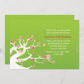 Bonsai Tree Invitation Kaart (Voorkant / Achterkant)