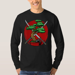 Bonsai Tree Japanner Gardening Bonsai Tree Katana T-shirt