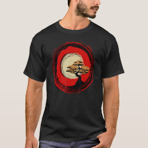 Bonsai Tree Japans-Chinees Zen Enso Circle Buddh T-shirt