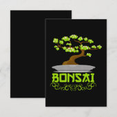 Bonsai Tree Japanse Kanji Bedankkaart (Voorkant / Achterkant)