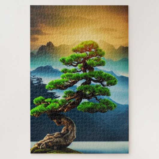Bonsai Tree Jigzaag Puzzle Legpuzzel (Verticaal)