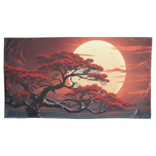 Bonsai Tree Kussensloop (Voorkant-Links)