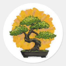 Bonsai Tree Lover Ronde Sticker