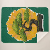 Bonsai Tree Lover Sherpa Deken (Voorkant (horizontaal))