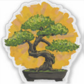 Bonsai Tree Lover Sticker (Voorkant)