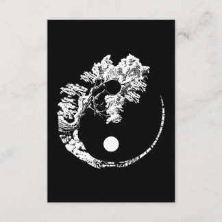 Bonsai Tree Print Zen Spirit Yin Yang Japans Informatiekaartje