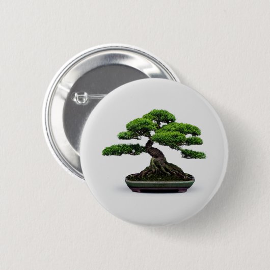 Bonsai Tree Ronde Button 5,7 Cm (Voorkant /achterkant)