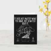 Bonsai Tree Stoïcisme Quote Tanktop Kaart (Gele Bloem)
