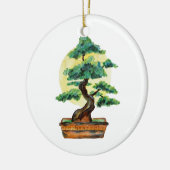 Bonsai Tree Sunshine Keramisch Ornament (Links)