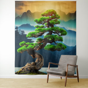 Bonsai Tree Tapestry Wandkleed