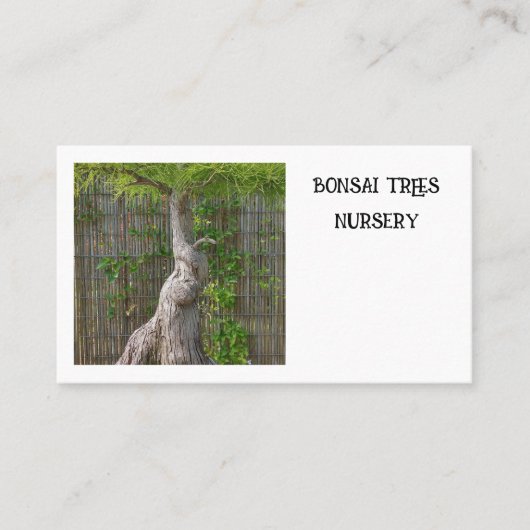 Bonsai Tree Visitekaartje (Voorkant)