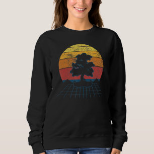 Bonsai Tree Zen Meditation Retro 80s stijl Trui