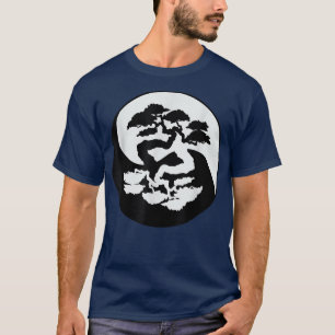 Bonsai Tree zwart-wit Japanse Zen Ying en T-shirt
