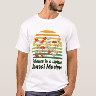 Bonsai Tuin Meester Retro Zonsondergang Tuinier Ku T-shirt