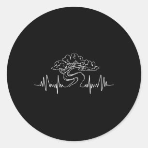 Bonsai Tuinman Bonsai Boom Ekg Hebeat Ronde Sticker