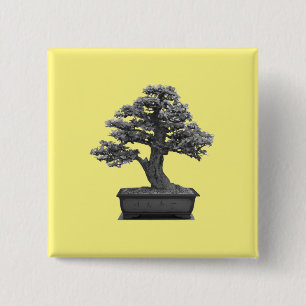 bonsai vierkante button 5,1 cm