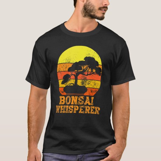 Bonsai Whisperer Japanese Bonsai Tree T-shirt (Voorkant)