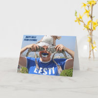 Bonsoir Heureux de la carte de voeux Estonie!