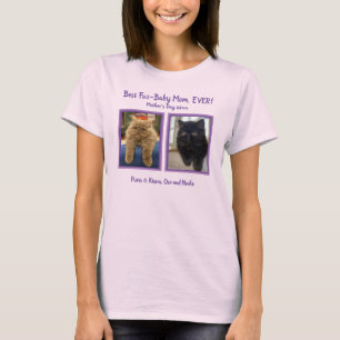 Bont Baby Moederdag Personaliseer fotosjabloon T-shirt