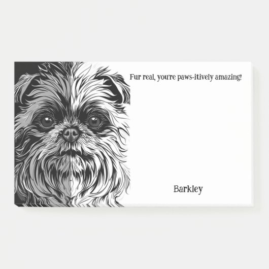 Bont echt, je bent poten-actief geweldig! Naam hon Post-it® Notes (Voorkant)