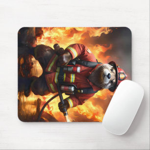 *Bont en vlammen: de brandende brandweerman van de Muismat