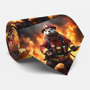 *Bont en vlammen: de brandende brandweerman van de Stropdas