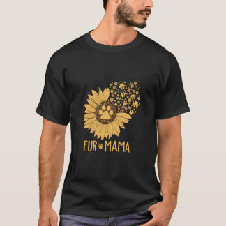 Bont Mama Zonnebloem Hond Mam T-shirt