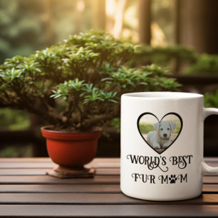 Bont Moeder Hond Foto Koffiemok