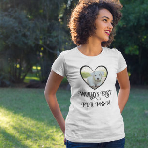 Bont Moeder Hond Foto T-shirt