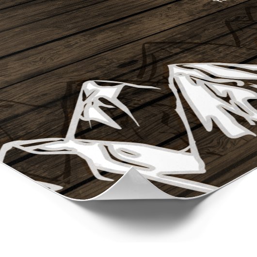 Bonthout Camping Rustic Mountains Plan Poster (Hoek)