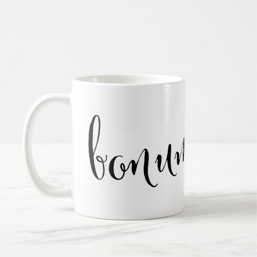 bonum mane Good Morning Latin Mug (Gauche)