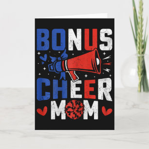 Bonus Cheer Moeder - Cheerleading Moeder Usa Vlag Kaart