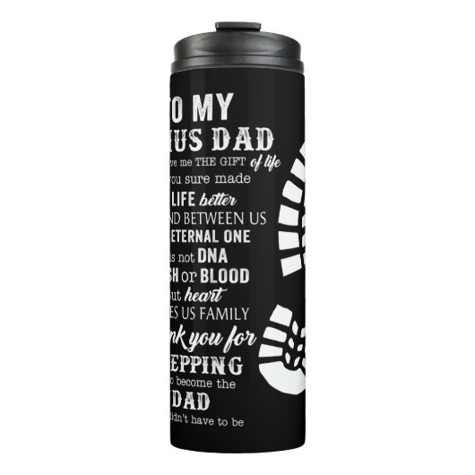 Bonus Dad Day Gift van Stepdad voor Daught Thermosbeker (Voorkant)
