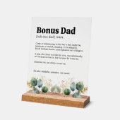 Bonus Dad Definition Acryl Bord (Hoek)