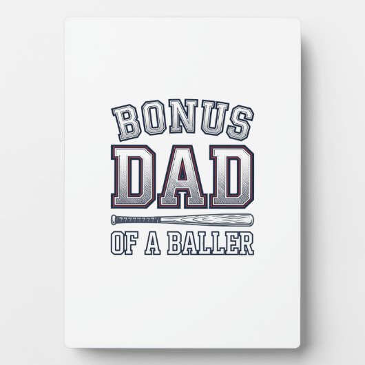 Bonus Dad of a Baller Vintage Sports Shirt Design_ Fotoplaat (voorkant)