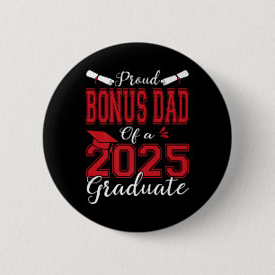 Bonus Dad Senior 2025 Trotse Bonus Dad van een 202 Ronde Button 5,7 Cm