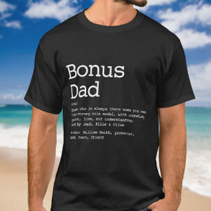 Bonus Dad Stepdad Definition Modern T-shirt