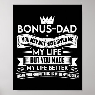 Bonus Dad Vaderdag maakt mijn leven beter Bedankt Poster