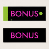 "BONUS" Hang Label Mini Visitekaartjes (Voorkant /achterkant)