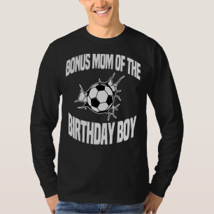 Bonus mama van het 'Birthday Boy Voetbal' team Bda T-shirt